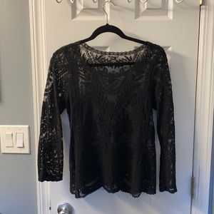 Express lace long sleeve top.